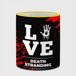 Кружка 3D Death Stranding Love Классика, цвет: 3D-желтый кант — фото 2