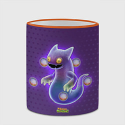 Кружка 3D My singing monsters Вужас, цвет: 3D-оранжевый кант — фото 2