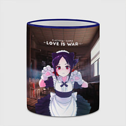 Кружка 3D Love is war Госпожа Кагуя - Синомия, цвет: 3D-синий кант — фото 2