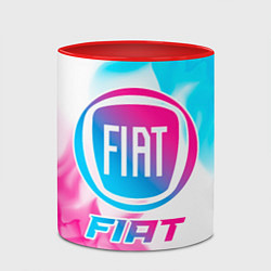 Кружка 3D Fiat Neon Gradient, цвет: 3D-белый + красный — фото 2