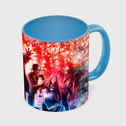 Кружка 3D Stranger Things Странные Дела, цвет: 3D-белый + небесно-голубой
