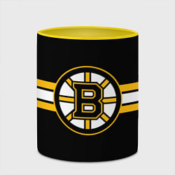 Кружка 3D Бостон Брюинз форма, цвет: 3D-белый + желтый — фото 2