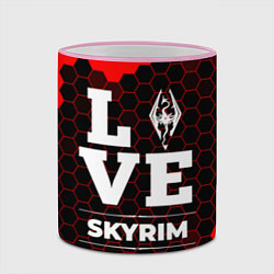 Кружка 3D Skyrim Love Классика, цвет: 3D-розовый кант — фото 2