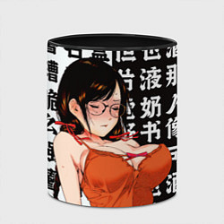 Кружка 3D Цубаса Ханэкава - monogatari series, цвет: 3D-белый + черный — фото 2