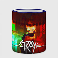 Кружка 3D Stray: Бродяжка, цвет: 3D-синий кант — фото 2