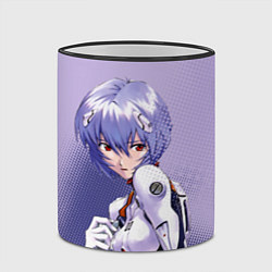 Кружка 3D Рей Аянами-назначенный пилот, цвет: 3D-черный кант — фото 2