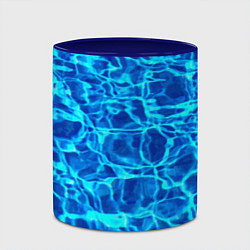 Кружка 3D Текстура поверхности воды, цвет: 3D-белый + синий — фото 2