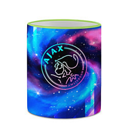Кружка 3D Ajax неоновый космос, цвет: 3D-светло-зеленый кант — фото 2