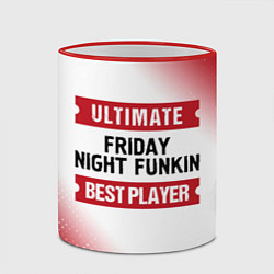 Кружка 3D Friday Night Funkin: Best Player Ultimate, цвет: 3D-красный кант — фото 2