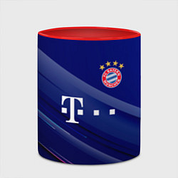 Кружка 3D Bayern munchen Абстракция, цвет: 3D-белый + красный — фото 2