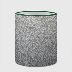 Кружка 3D Нержавеющая сталь - текстура шагрень, цвет: 3D-зеленый кант — фото 2