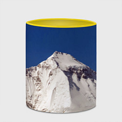 Кружка 3D Дхаулагири - белая гора, Гималаи, 8167 м, цвет: 3D-белый + желтый — фото 2