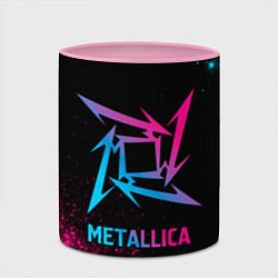 Кружка 3D Metallica - neon gradient, цвет: 3D-белый + розовый — фото 2