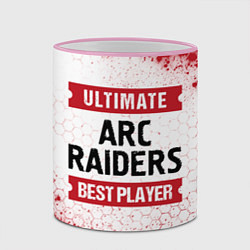 Кружка 3D ARC Raiders: Best Player Ultimate, цвет: 3D-розовый кант — фото 2