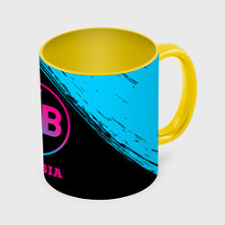 Кружка 3D Borussia - neon gradient, цвет: 3D-белый + желтый