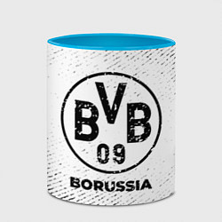 Кружка 3D Borussia с потертостями на светлом фоне, цвет: 3D-белый + небесно-голубой — фото 2