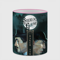 Кружка 3D Sherlock vs Moriarty, цвет: 3D-розовый кант — фото 2