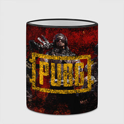 Кружка 3D PUBG red theme, цвет: 3D-черный кант — фото 2
