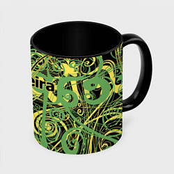 Кружка 3D Capoeira pattern, цвет: 3D-белый + черный