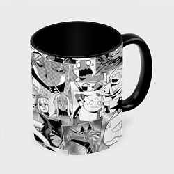 Кружка 3D Да я паук и что с того pattern, цвет: 3D-белый + черный