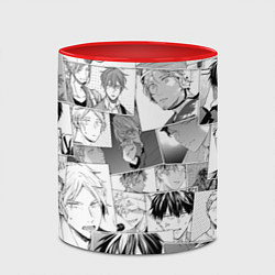 Кружка 3D Дарованный паттерн, цвет: 3D-белый + красный — фото 2