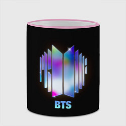 Кружка 3D BTS gradient logo, цвет: 3D-розовый кант — фото 2