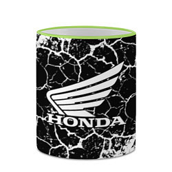 Кружка 3D Honda logo арт, цвет: 3D-светло-зеленый кант — фото 2