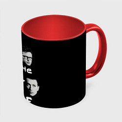 Кружка 3D Depeche Mode portrait, цвет: 3D-белый + красный