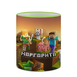 Кружка 3D Маргарита Minecraft, цвет: 3D-светло-зеленый кант — фото 2