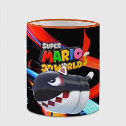 Кружка 3D Cat Bullet Bill - Super mario 3D World - Nintendo, цвет: 3D-оранжевый кант — фото 2