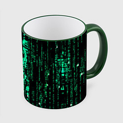 Кружка 3D Программное кодирование, цвет: 3D-зеленый кант