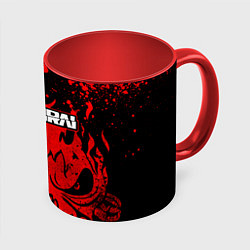 Кружка 3D Киберпанк-Самурай - 2077, цвет: 3D-белый + красный