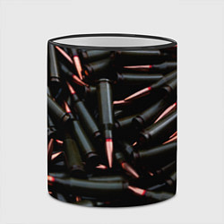 Кружка 3D Черные патроны, цвет: 3D-черный кант — фото 2