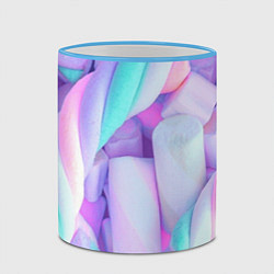 Кружка 3D Необычные конфеты, цвет: 3D-небесно-голубой кант — фото 2