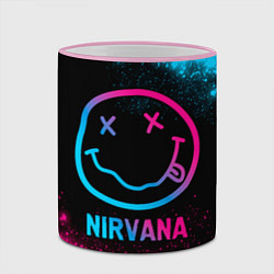 Кружка 3D Nirvana - neon gradient, цвет: 3D-розовый кант — фото 2