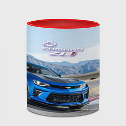 Кружка 3D Chevrolet Camaro ZL 1 - Motorsport, цвет: 3D-белый + красный — фото 2