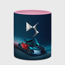 Кружка 3D Citroen DS Spirit Concept, цвет: 3D-белый + розовый — фото 2
