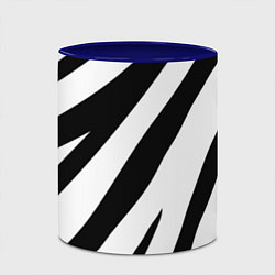 Кружка 3D Камуфляж зебры, цвет: 3D-белый + синий — фото 2