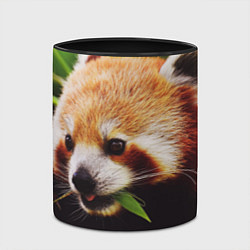 Кружка 3D Красная милая панда, цвет: 3D-белый + черный — фото 2