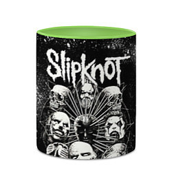 Кружка 3D Slipknot Black, цвет: 3D-белый + светло-зеленый — фото 2