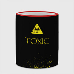 Кружка 3D TOXIC - Биологическая опасность, цвет: 3D-красный кант — фото 2