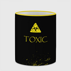 Кружка 3D TOXIC - Биологическая опасность, цвет: 3D-желтый кант — фото 2