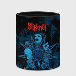 Кружка 3D Slipknot blue, цвет: 3D-белый + черный — фото 2