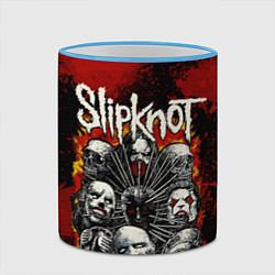 Кружка 3D Slipknot rock, цвет: 3D-небесно-голубой кант — фото 2