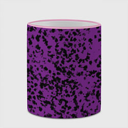 Кружка 3D Текстура фиолетовые пятна, цвет: 3D-розовый кант — фото 2