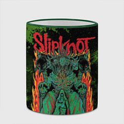 Кружка 3D Slipknot green satan, цвет: 3D-зеленый кант — фото 2