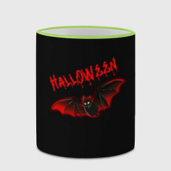 Кружка 3D Halloween : летучая мышь, цвет: 3D-светло-зеленый кант — фото 2