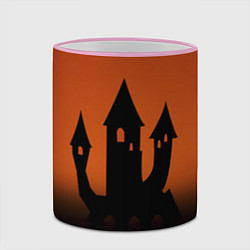 Кружка 3D Halloween - замок ведьм, цвет: 3D-розовый кант — фото 2