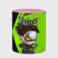 Кружка 3D Slipknot green, цвет: 3D-белый + розовый — фото 2