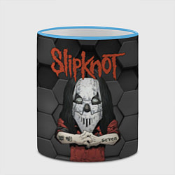 Кружка 3D Slipknot seven art, цвет: 3D-небесно-голубой кант — фото 2